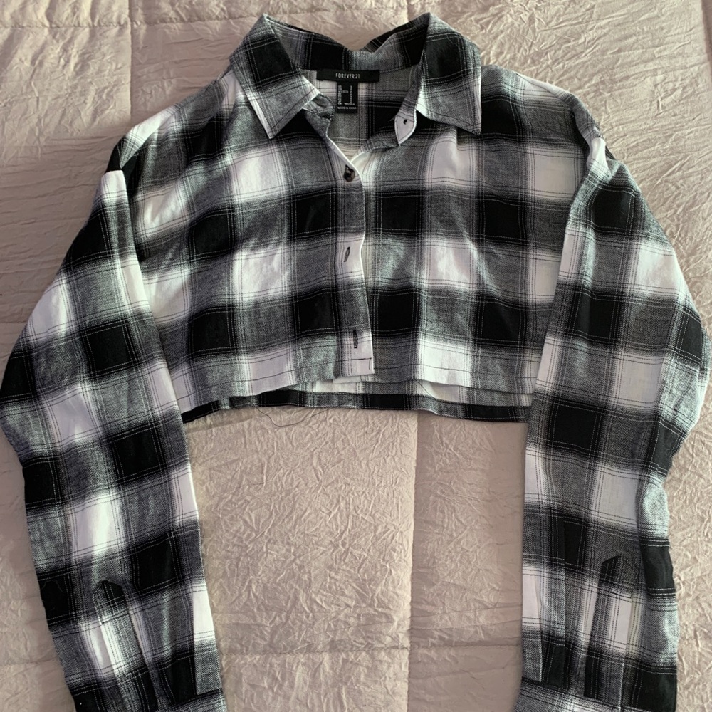 Mini Cropped Flannel